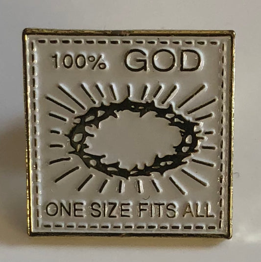 One Size- Vintage Hard Enamel Pin