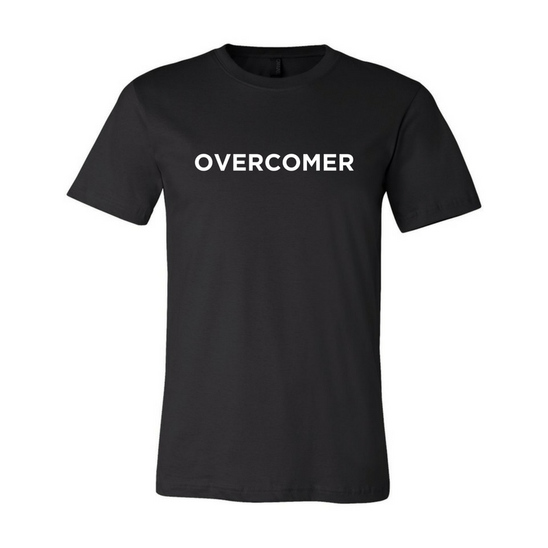 Overcomer- Black Unisex Short Sleeve Jersey Tee